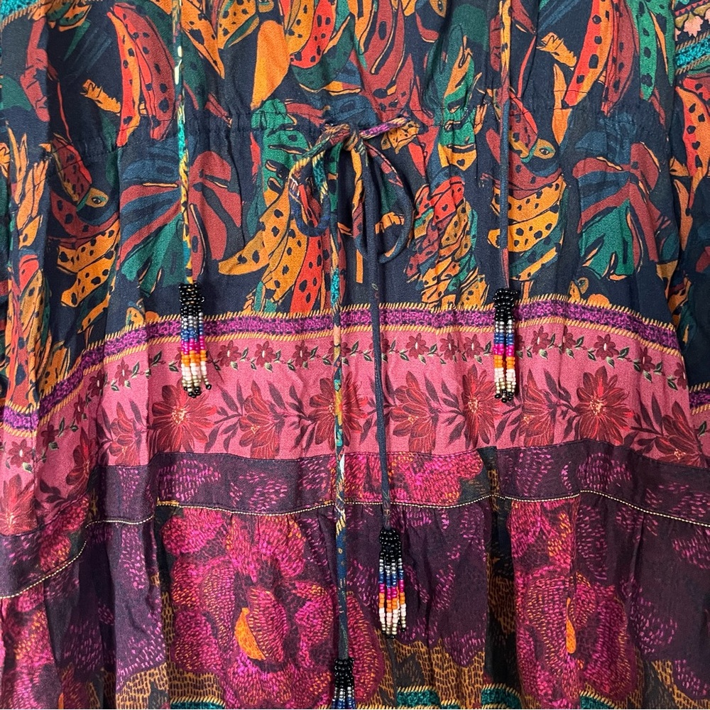 FARM Rio multicolor mixed patchwork maxi dress - Picture 7 of 7
